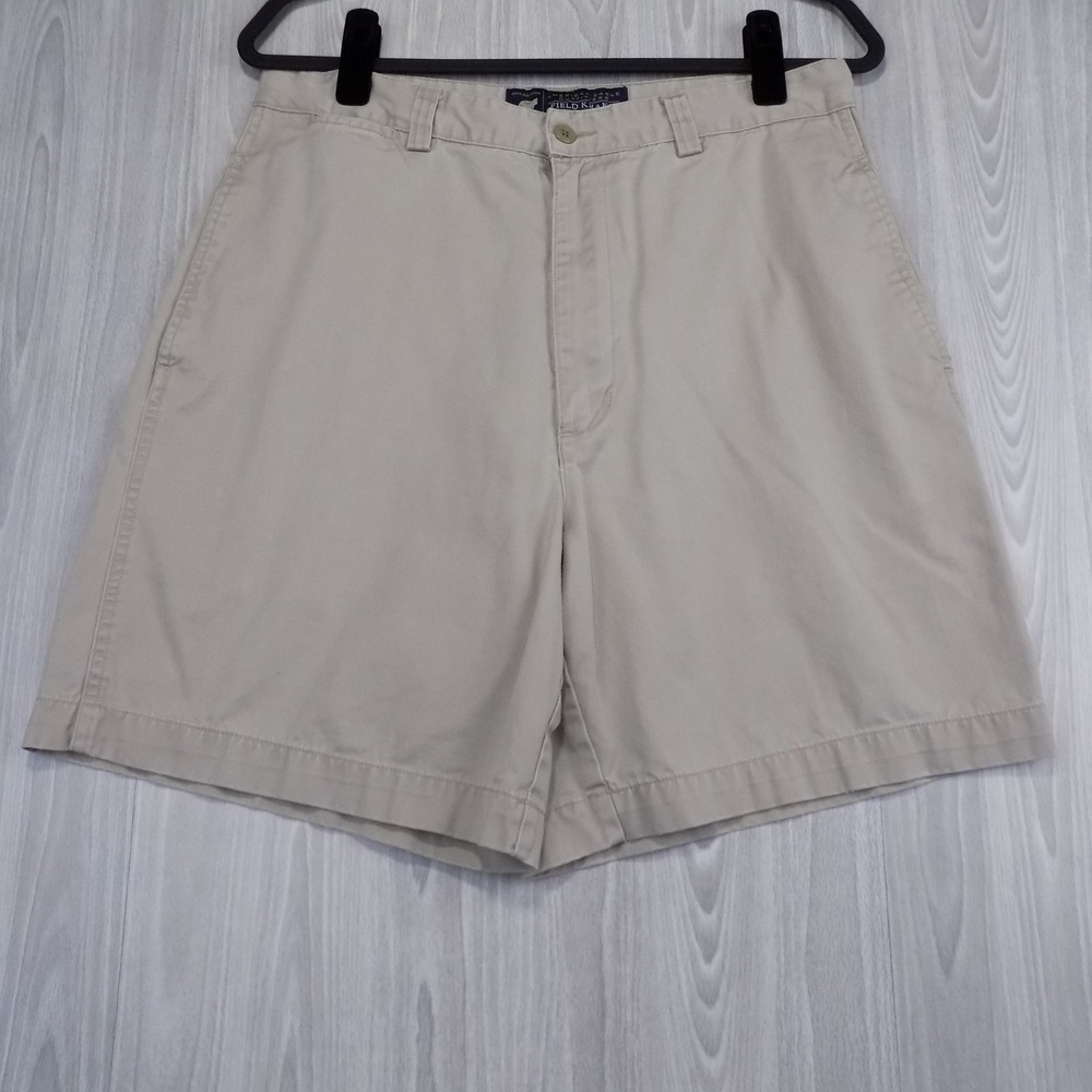 American Eagle Field Khakis Shorts Mens 32 Tan Plain Front EUC